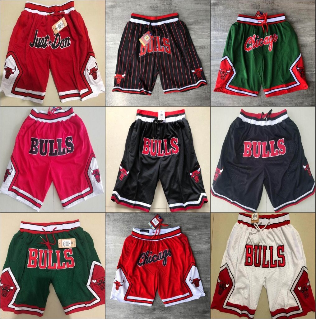 

Chicago BullsMen Just Don 1997-98 Limited Edition HardwoodClassics Pocket Best Mesh Basketball Shorts