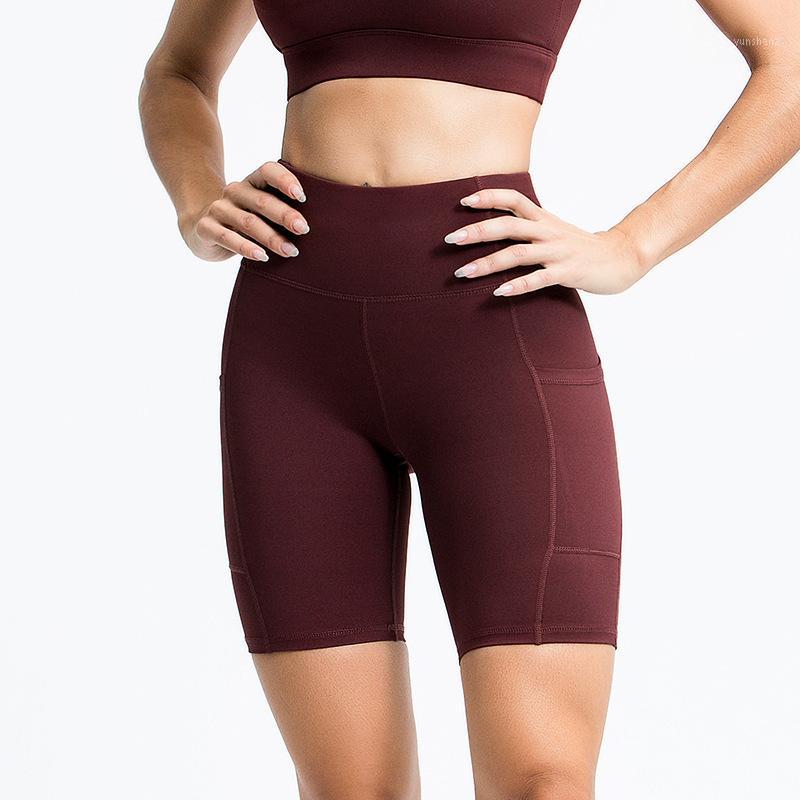 

Solid High Waist Sport Shorts For Women Activewear Yoga Pants Running Shorts Women Gym Leggings Workout Trainning Wear1, Yoga shorts 4