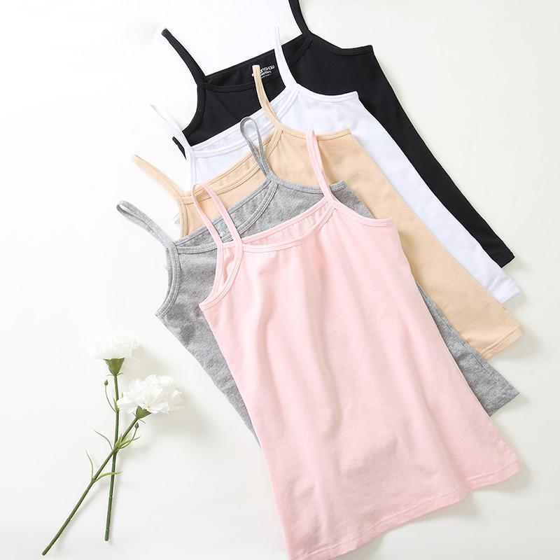 

3pc/lot Women Casual Summer Camisole ladies tank tops for women Combed cotton camisoles & tank vest female vest for girls1, Three black