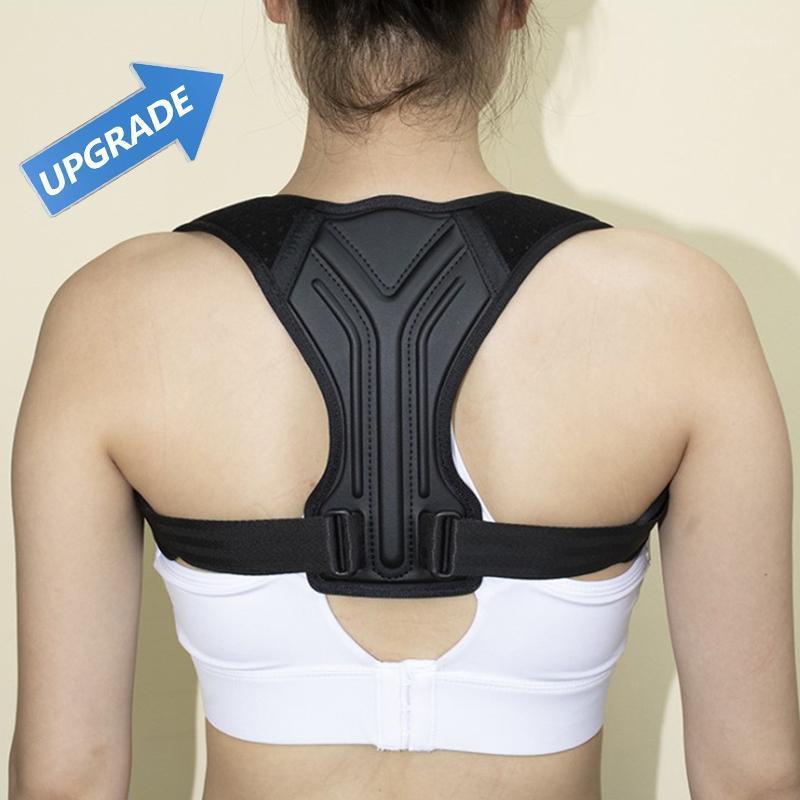 

Upgrated Brace Support Belt Adjustable Back Posture Corrector Clavicle Spine Shoulder Lumbar Posture Correction1, Black