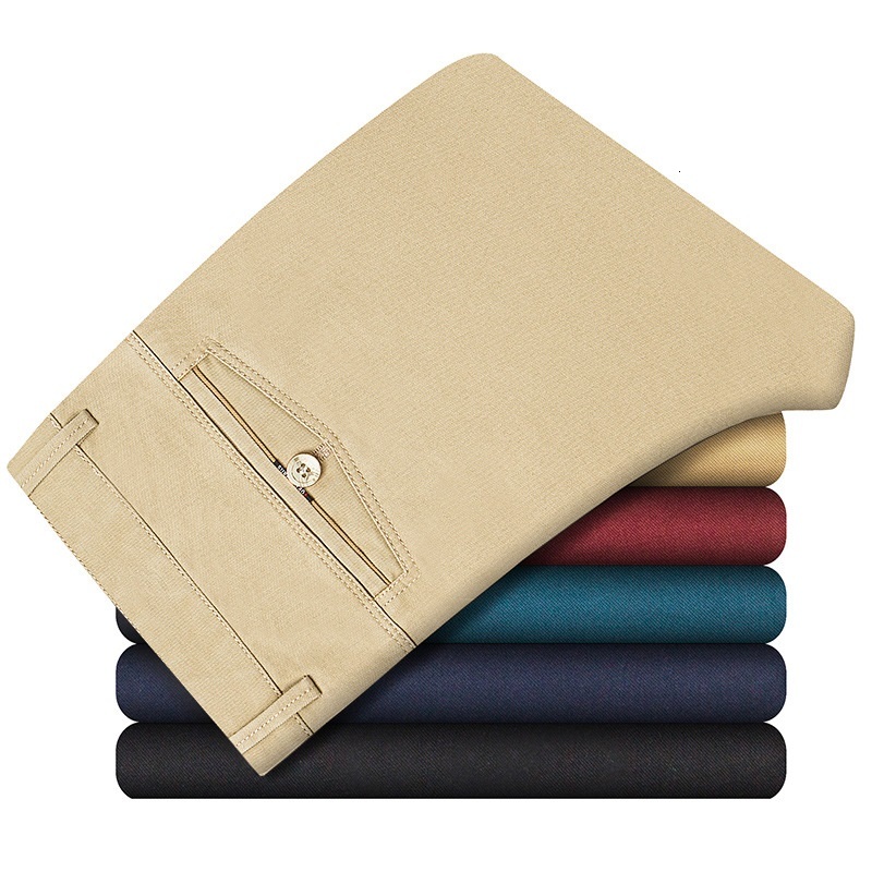 

2021 New Summer Pants of Spring Men Casual Cotton Joggers Male Business Straight Men's Suit Factory Clothes Iha6, Haji