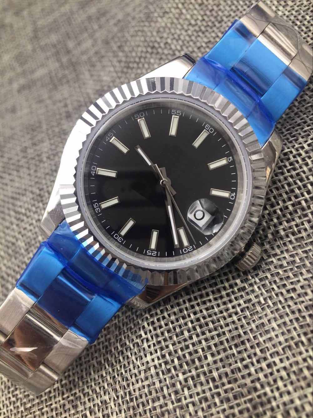 

Male fashion mechanical watch, all stainless steel, automatic movement, high strength glass watch, Christmas gift first choice, Waterproof