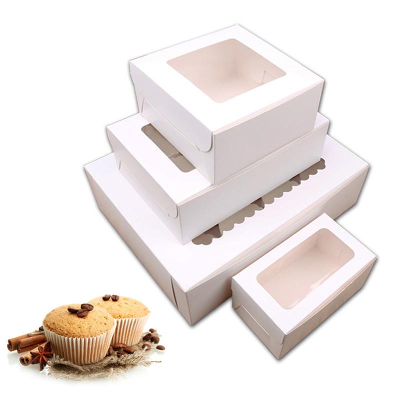 

10PCS 2/4/6 Holes Kraft Paper Cupcake Packing Box Muffin Wedding Party Case Holder Box Festive Party Supplies TB Sale