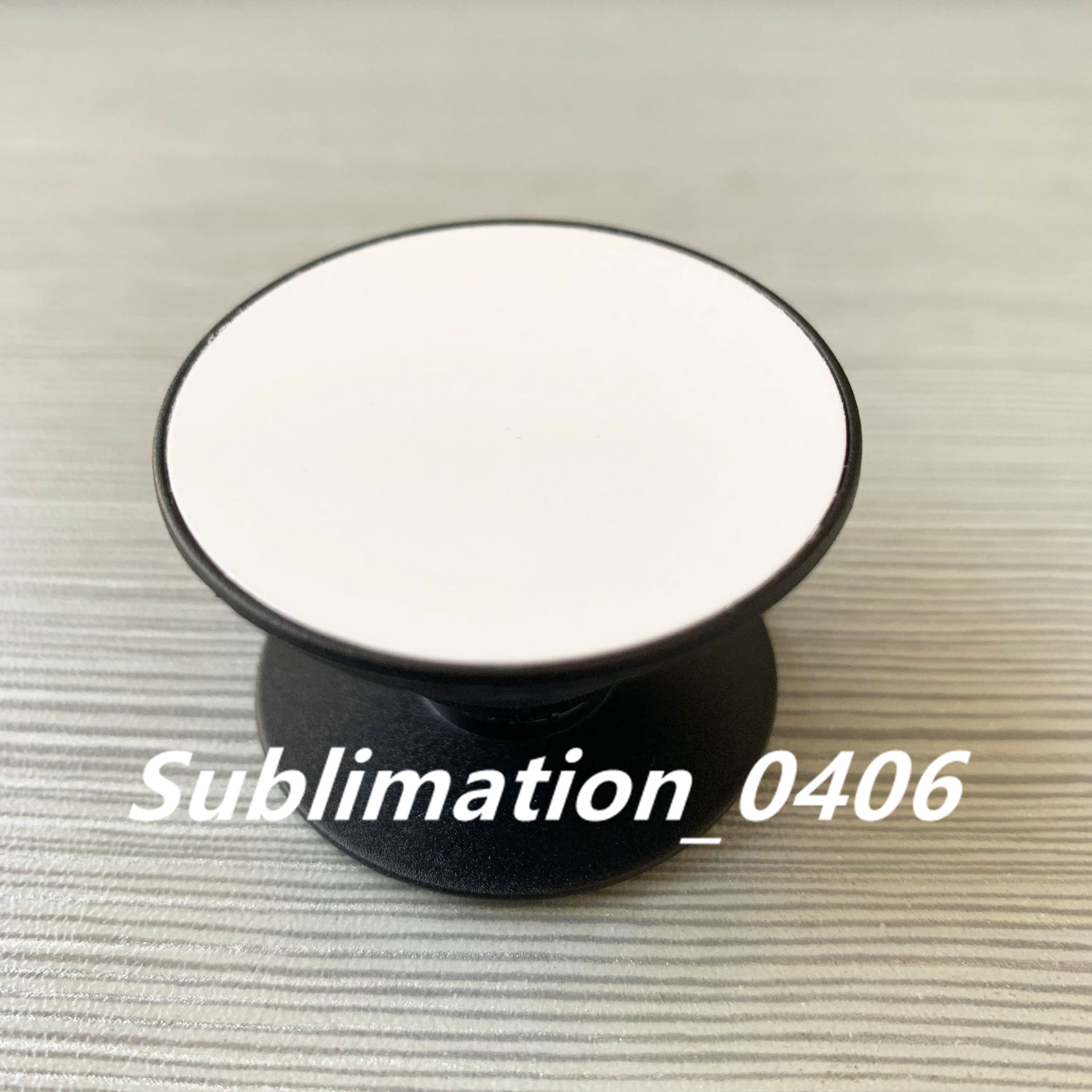 

50pcs/Lot Sublimation Phone Stand Phone Holder with Blank Aluminum Sheet Plate and adhesive for DIY Personalized Custom Phone Mount Bracket, Black