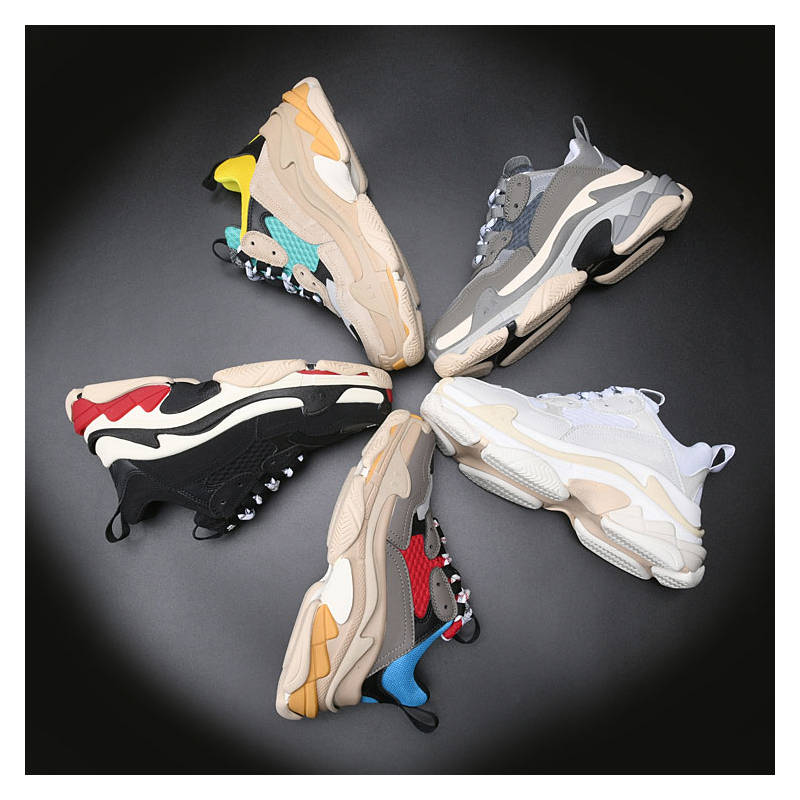 

17FW designers Direct Paris Triple-S Casual dad shoes mens womens Track Triple s Black White Gym Red Grey Platform Lovers trainer sneaker