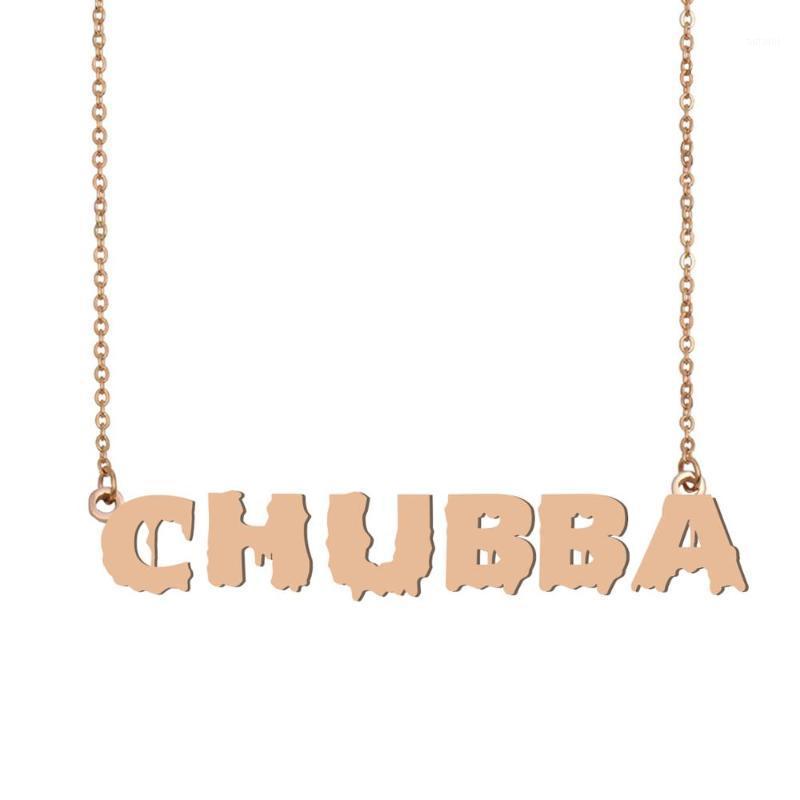

Chubba Name Necklace , Cool Bloody Art Name Necklace for Halloween and Santa's Day Jewelry Gift for Kids Boys Girls1