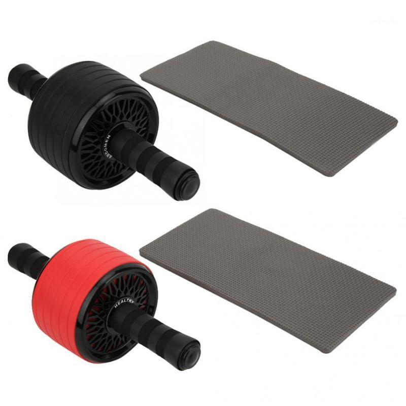 

Abdominal Muscle Training Roller Wheel Sponge Handle Grip Waist Gym Exercise Body Building Power Fitness Training Equipment1, Red
