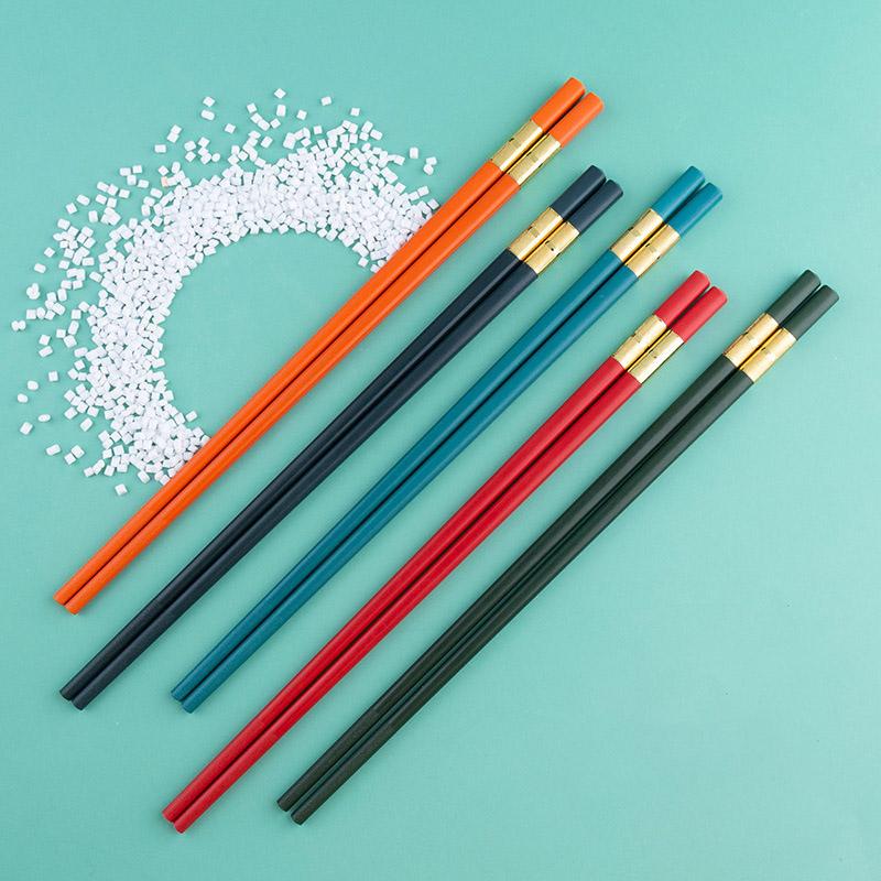 

1Pair Pointed Chopsticks Nice Gift Pure Color Chinese Style Reusable Kitchen Gadgets DIY Handmade Tableware Non-slip