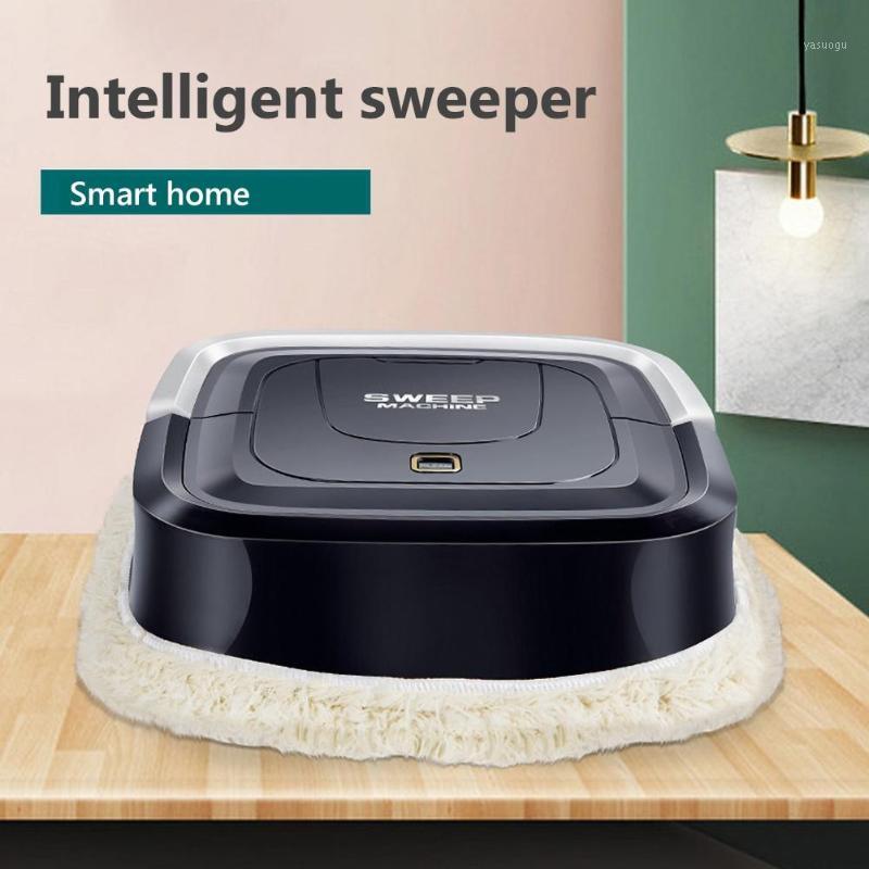

Household Rechargeable Auto Smart Sweeper No Suction Edge Cleaning Robot Mop Designed with a handle easyto carry high efficiency1