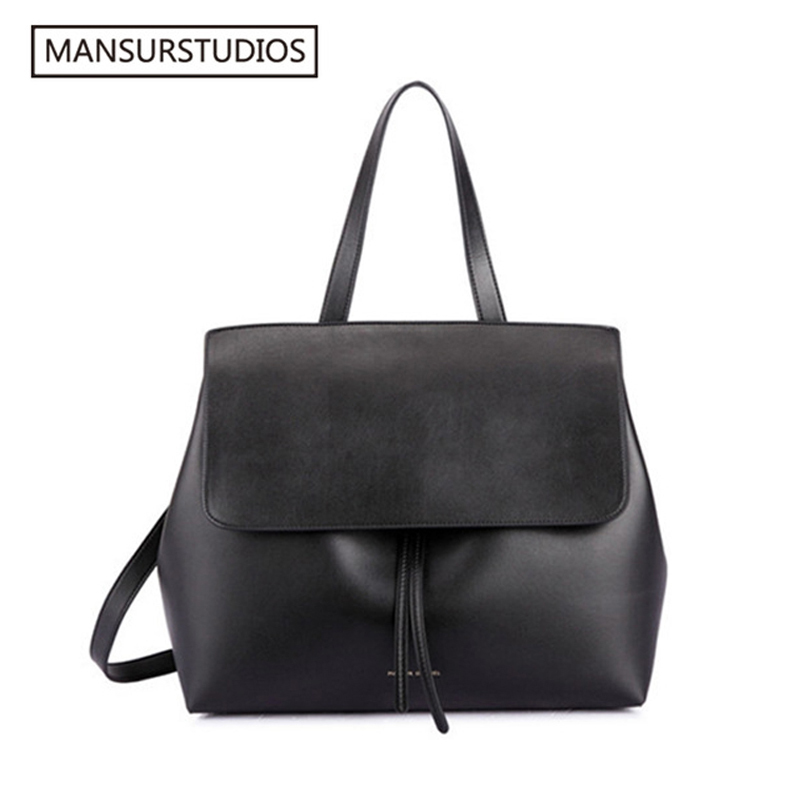 

MANSURSTUDIOS Classics Shouder Bag ,Mansur women leather Lady Bag , Gavriel ladies Real leather handbag,Tote Bag for Girl C0121, All red s