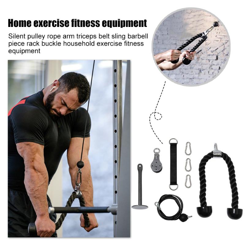 

DIY Pulley Cable Machine Set Home Workout Equipment Arm Triceps Fitness Strap for Easy Safety Working-out Ornaments