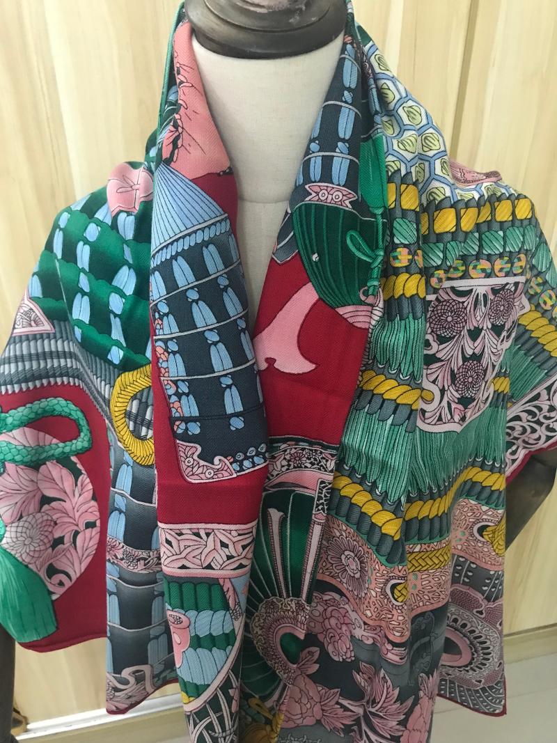 

2020 new arrival autumn winter classic 140*140 cm l scarf 65% cashmere 35% silk scarf wrap for women lady girl gift