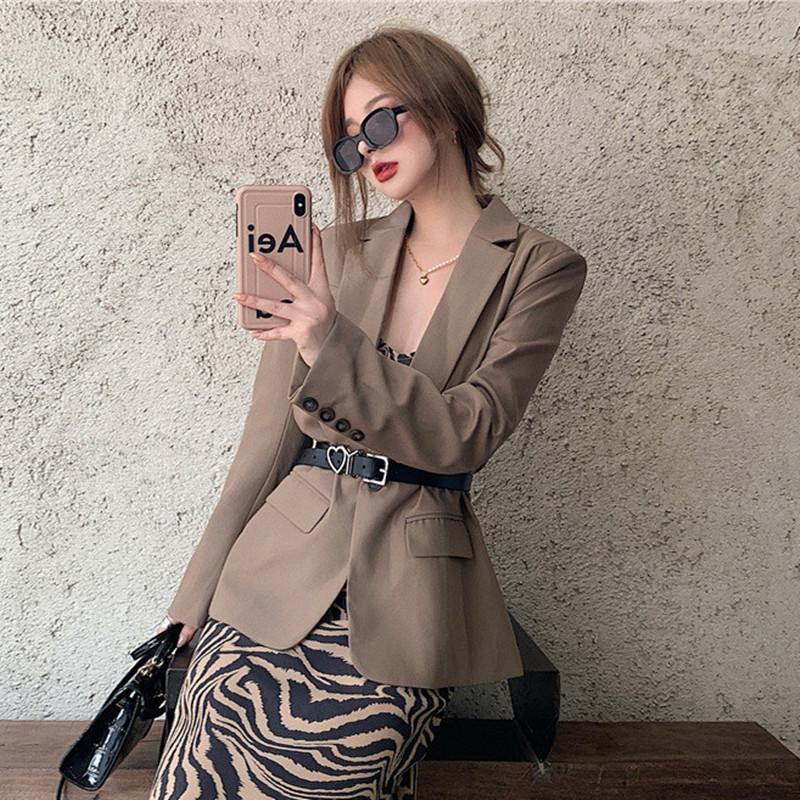 

Fall 2020 New Fashion Temperament Retro Loose Casual Suit Jacket 2-Piece Set, Dr