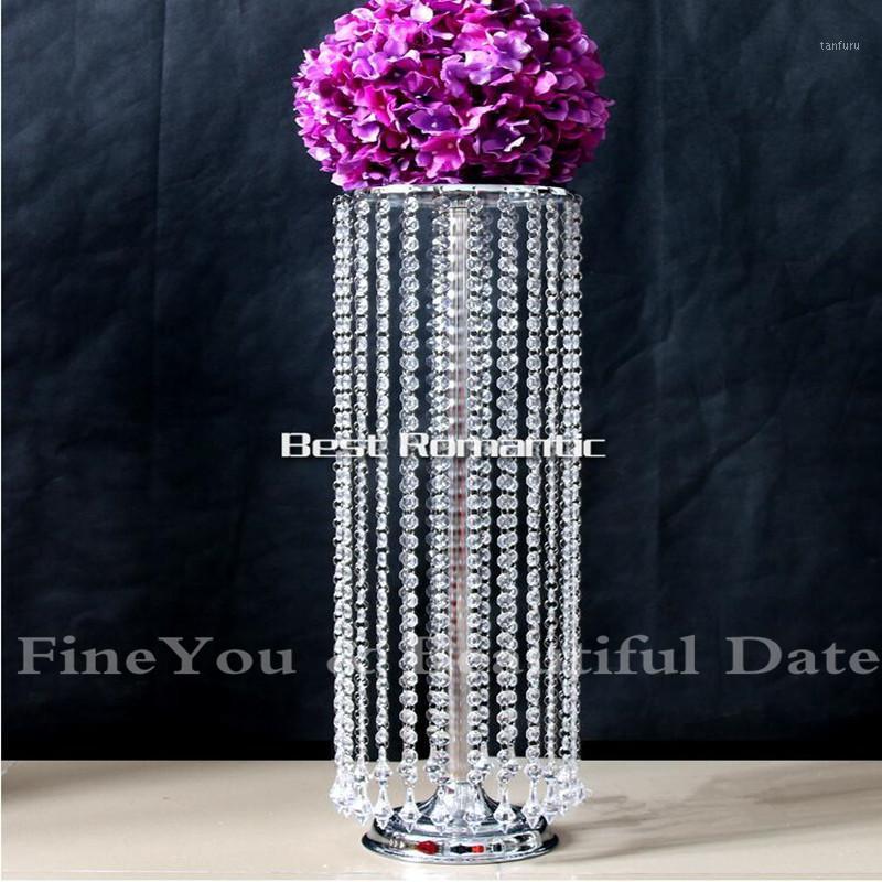 

Drop Shipping (10pcs /lots) In Stock 70*20CMAcrylic crystal wedding centerpiece1