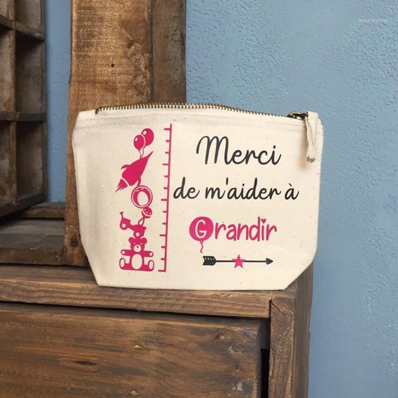 

personalized Makeup Bag with your text any language, party survival kit bags, bridal party cotton cosmetic bag,thank you gift1