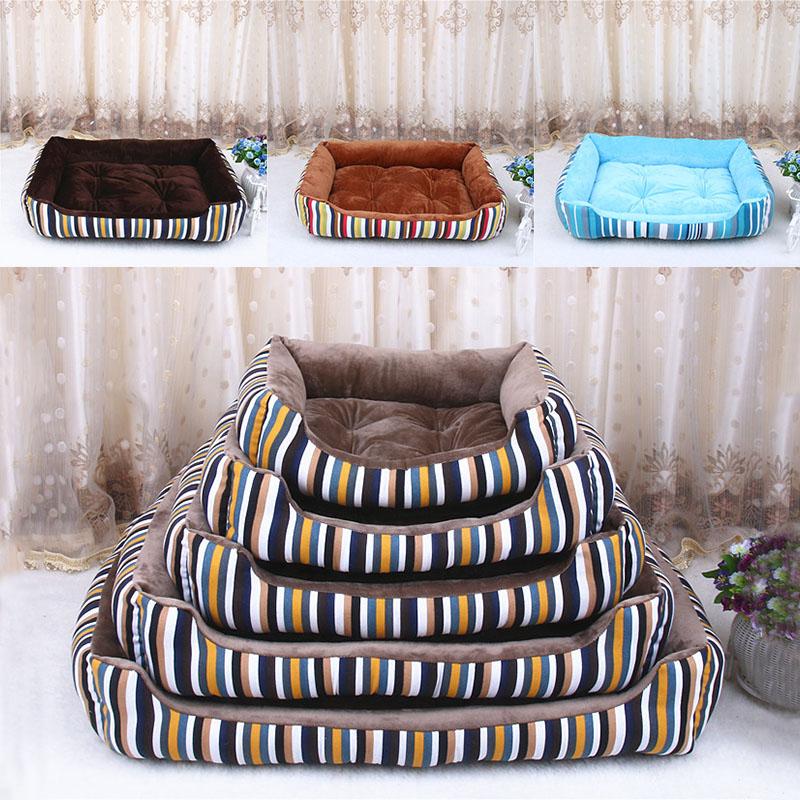 

New 2020 Hot Beds Warm Fleece Lounger Sofa for Small Dogs Large Dog Golden Retriever Bed Husky Kennel Pet Products XS to XL Size, Brown