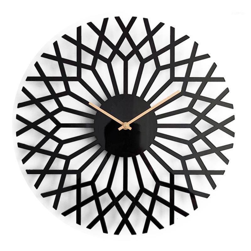 

Creative black Wall Clock Simple Acrylic DIY Wall Clock for Home Living Room Bedroom Decoration Clocks1