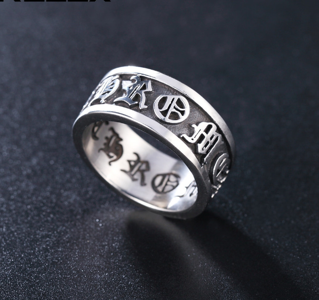 

Cross Rings Men Personality Hip Hop Rock Punk Ring Vintage Titanium Steel Rings Jewelry Gift Wholesale, Silver