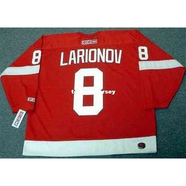 

Wholesale Mens Igor Larionov 2002 Ccm Away Cheap Retro Hockey Jersey, Red