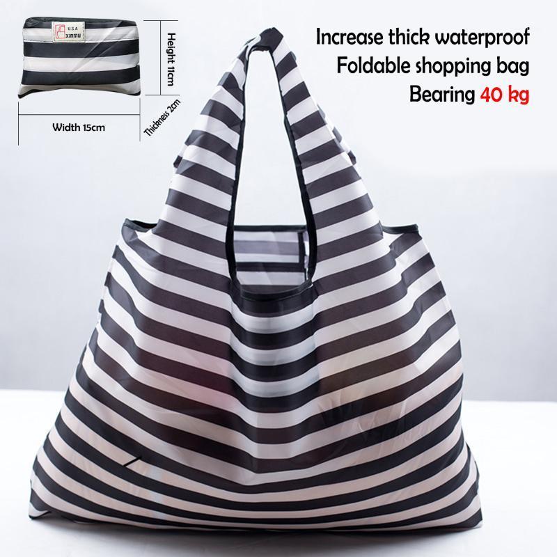 

Foldable Shopping Bag Travel Reuseable Folding Handbag Beach Bags for Ladies1