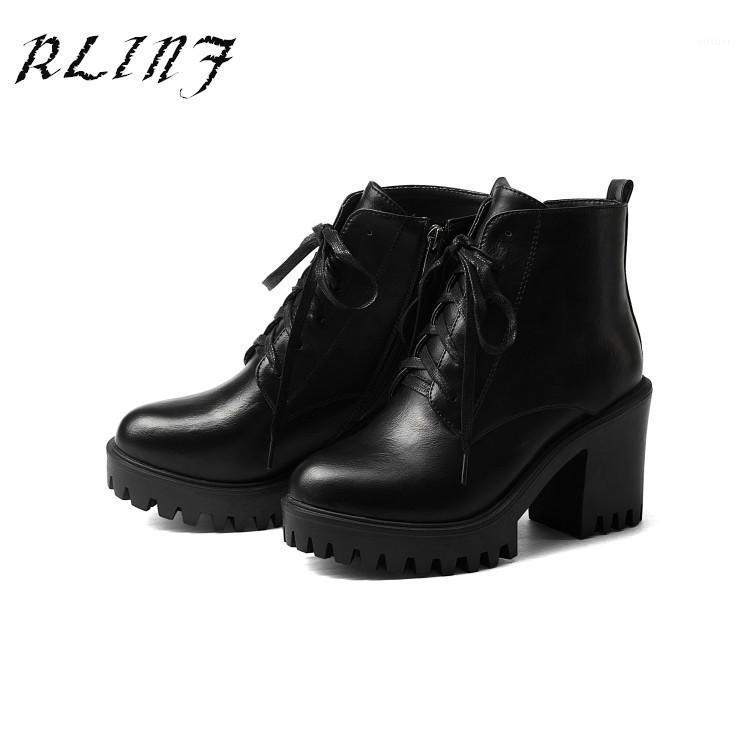 

Shoes Woman Autumn and Winter Fashion Boots 2020 New Foreign Trade Boots Women with Waterproof Platform High Heel Direct1, Black