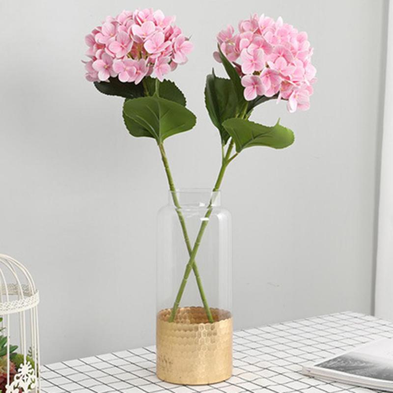 

Wedding arrangement simulation feel hydrangea home decoration fake flower simulation 3D printing big hydrangea, Orange