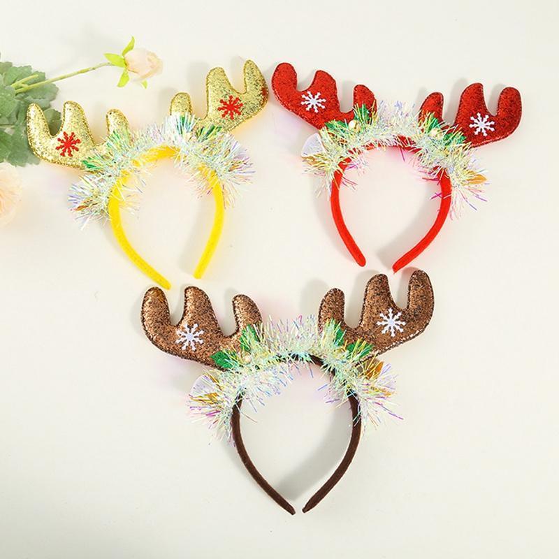 

1pcs Christmas Headband Hair Accessories Deer Ears For Kids Adult Christmas Party Deals Santa Xmas Hair Band Clasp Headwear1
