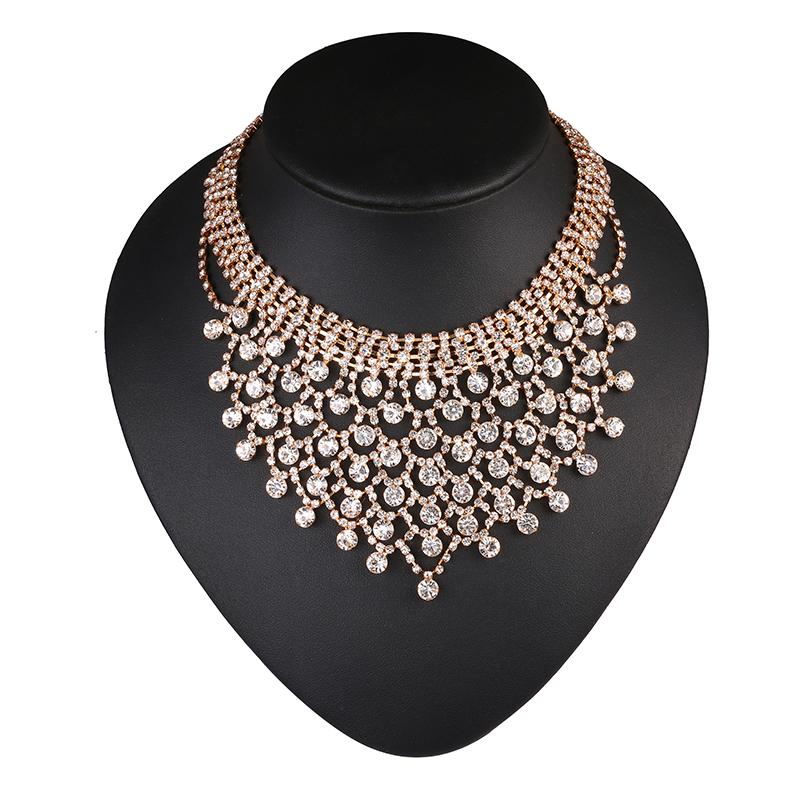 

CORUIXI Wedding Necklaces, Party Accessories, Luxury Bridal Jewelry, Sparkling Rhinestones, Ladies' Fashion Prom H93116