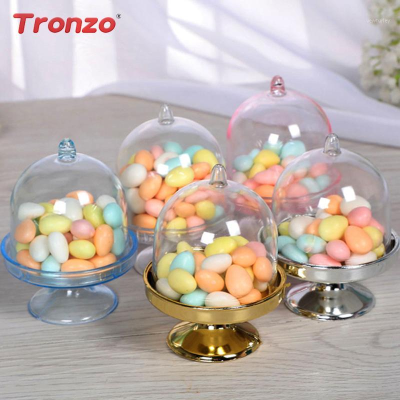 

Tronzo Creative Wedding Candy Box 12pcs Hollow Transparent Plastic Cupcake Stand Baby Shower Birthday Gift Box Party Supplies1