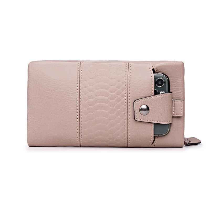 

Wallet Women's Long Clutch Bag 2020 New Multifunctional Soft Leather Zip Fastener Wallet Mobile Phone Bag Porte Monnaie Femme, Black