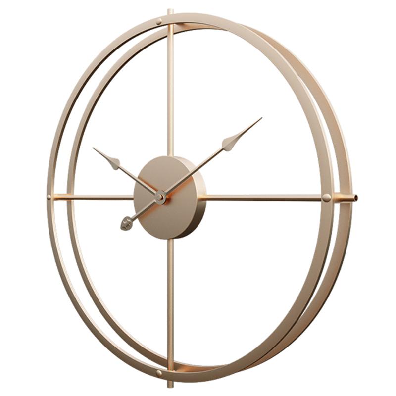 

60cm Retro Simple Iron Art Silent Wall Clock For Home Decor Wall Clocks Home Decor Vintage Modern - Silver