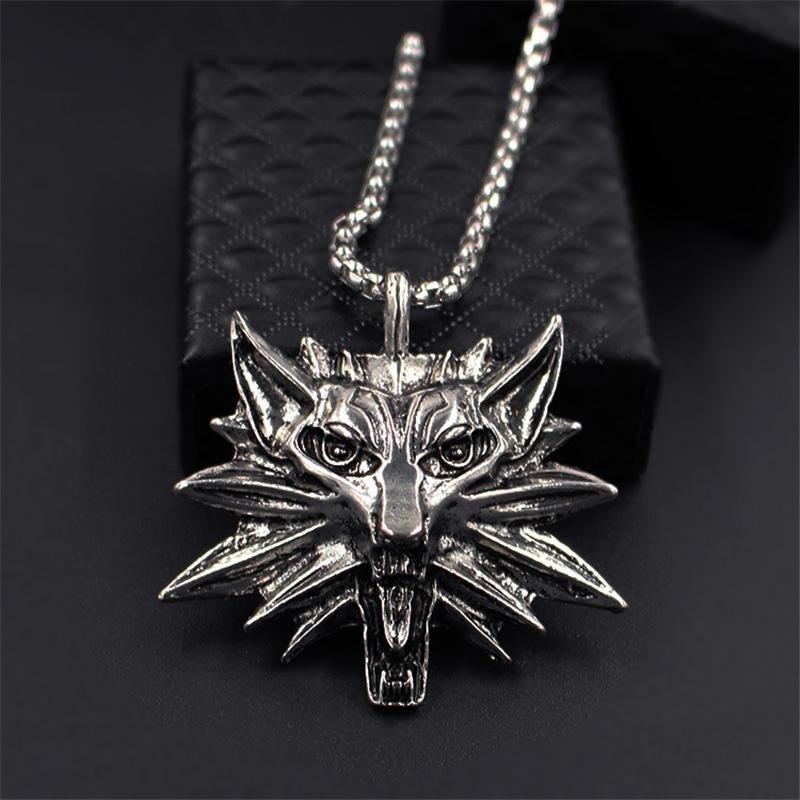 

Personality Wolf Head Men's Pendant Necklaces Accessories Europe And The United States Game Peripheral Jewelry