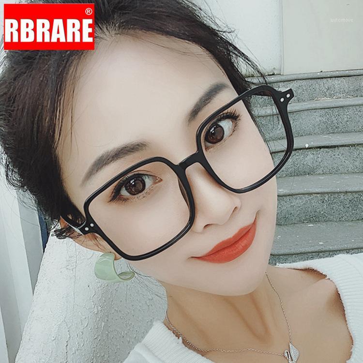 

RBRARE Square Optical Glasses Frame Women Flat Mirror Personality Big Frame Clear Glasses Fashion Eye Frames for Women1
