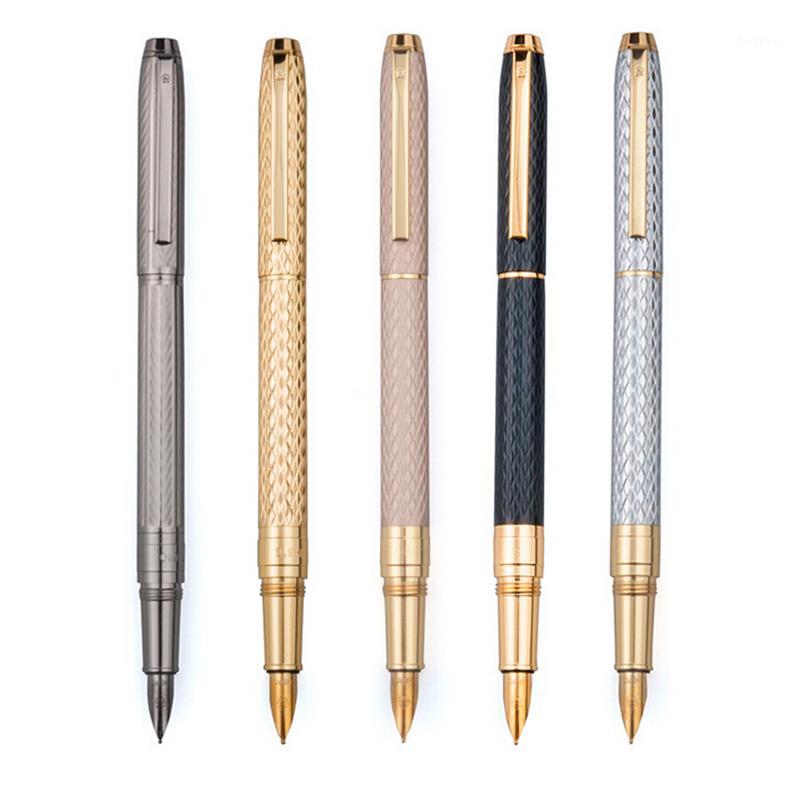 

Metal Vector Fountain Pen 0.5mm Nib Full Metal Body Pens Business Gift Writing Calligraphy Office Supplies1, Red