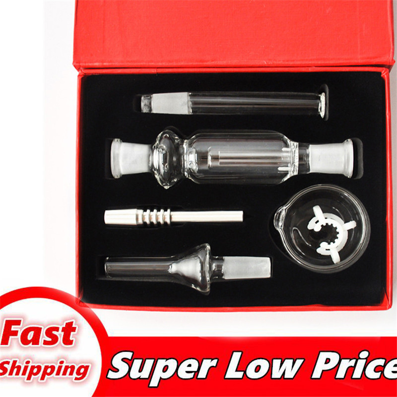 

Cheapest Glass Collector Kit 10mm Male Stainless steel tip Container Reclaimer glass Straw Dab Collector Bong Honeybird Rigs Water Pipes