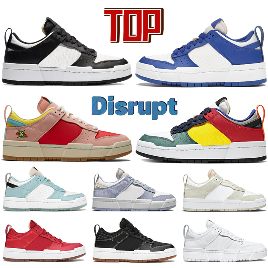 

Newest disrupt LOW men running shoes black white CNY game royal red gum multi-color photon dust mens trainers women Sneakers US 5.5-11, 22 bubble wrap packaging