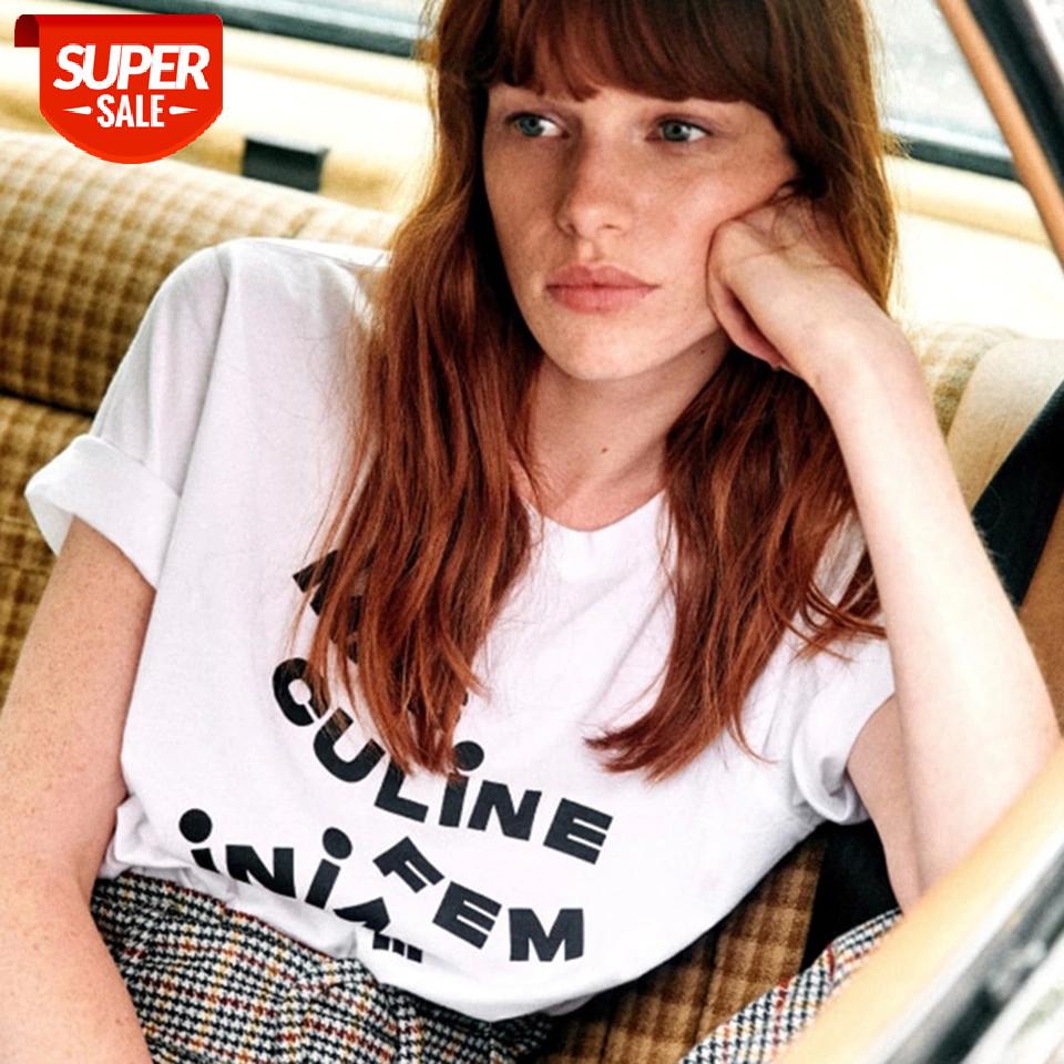 

Letter Vintage White T Shirt Chic Short Sleeve O Neck Shirts Women Clothes Summer Ladies Casual Fashion Cotton Streetwares 2020 #Xh6B
