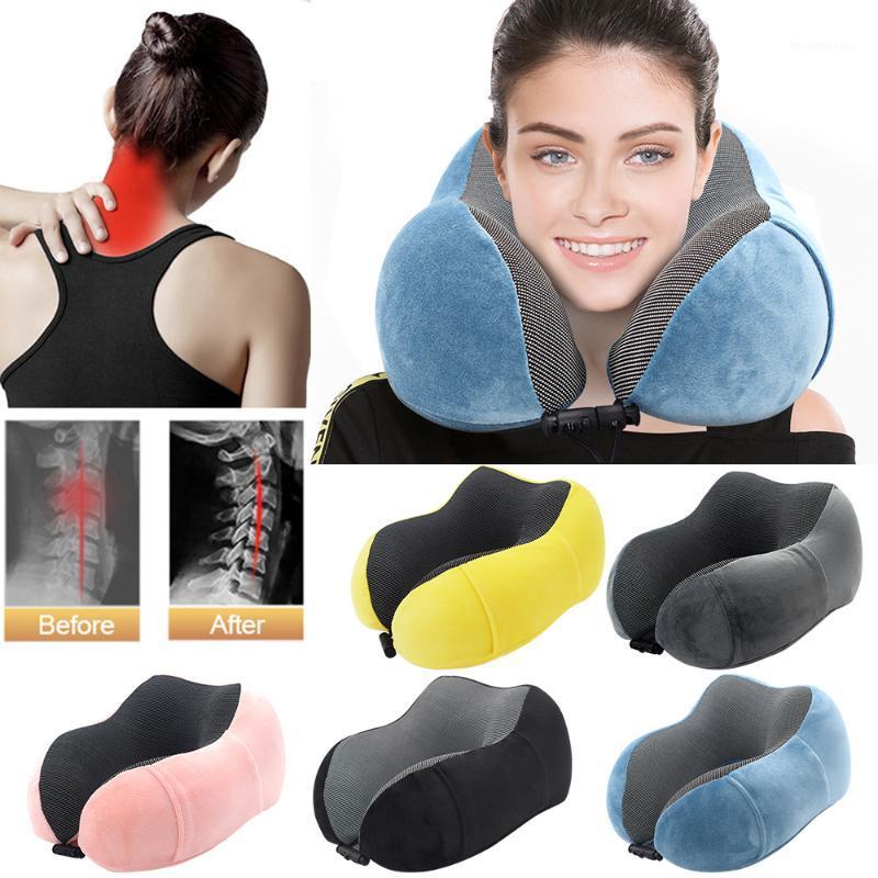 

U Shape Neck Pillow For Airplane Inflatable Pillow Memory Foam Neck Pillows Cervical Healthcare Bedding Dropshipping1