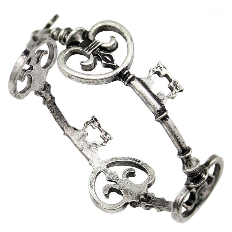 

Bangle Victorian Skeleton Key Cross Bridal Steampunk Bracelet Cuff Valentine Jewelry 2021 1