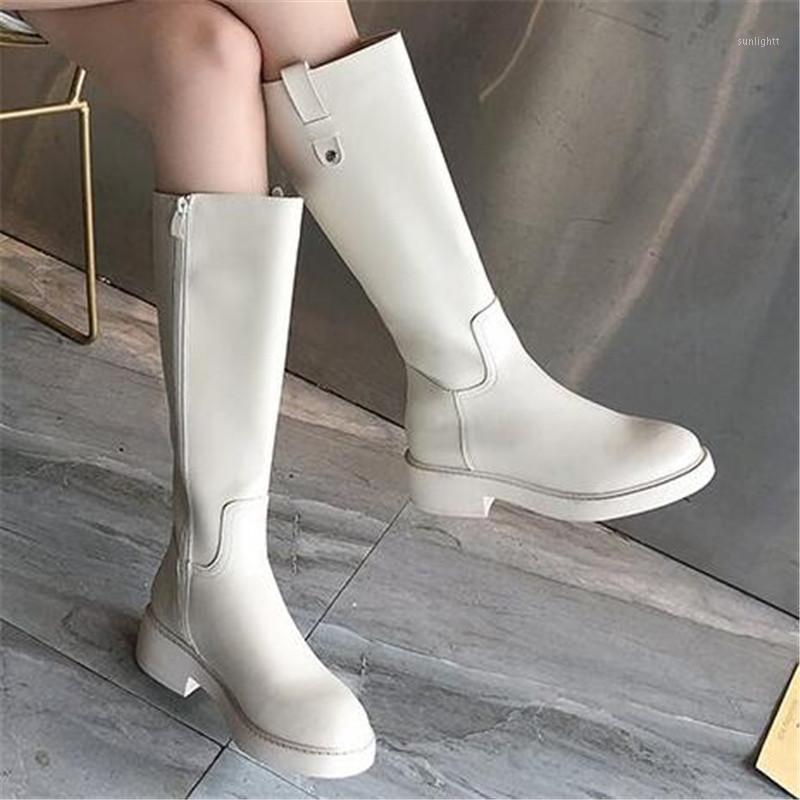 

Women's Fashion Boots Knee High Slim Boots Solid Color Riding Women Elegant Side Zip Comfortable woman Shoes 35-401, Wine red