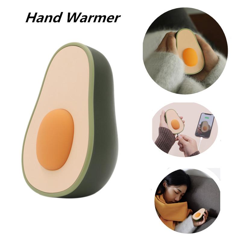 

Avocado Hand Warmer Fashion Portable Pocket Heater 4000mAh Electric Rechargeable Power Bank Charger Double-sided quick Heating