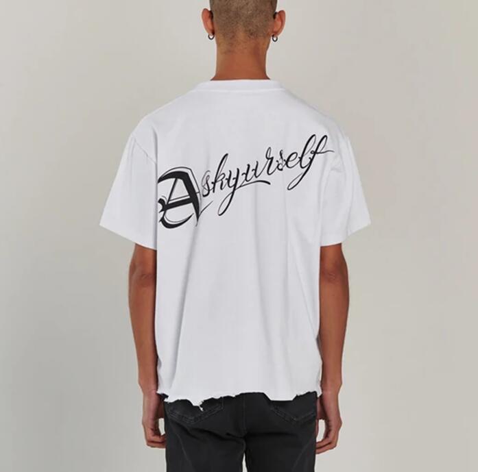 

White Color 2022ss T Shirt Men Women 1 Quality T-shirt Clothing Tops Tee