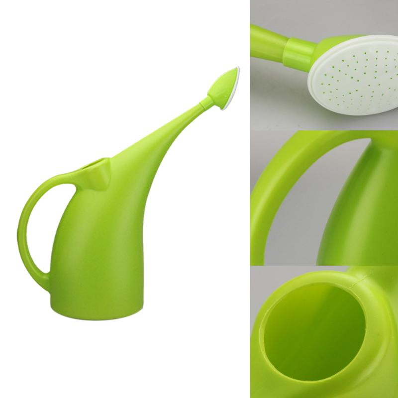 

2L Long Mouth With Shower Kettle Watering Can Tool Gardening Potted Practical Patio Plant Sprinkler Home Portable Ecofriendly, Green 2
