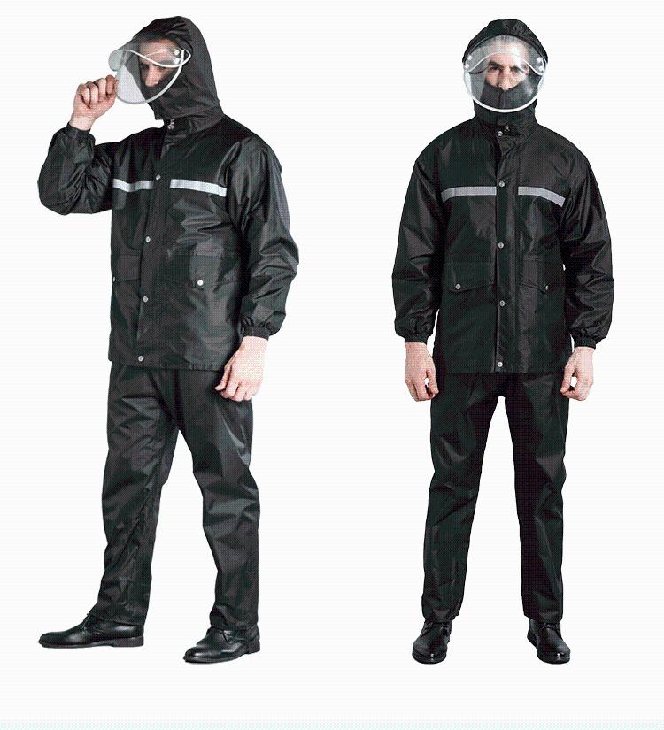 

Suit Waterproof Raincoat Women Plastic Hiking Fabric Men Overall Hooded Raincoat Regenjas Dames Unisex Outdoor Poncho QEA60YY