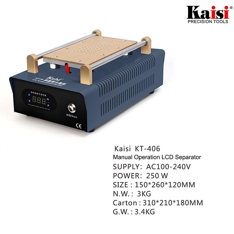 

Kaisi KT-406 Automatic Built-in Vacuum Pump Mobile Phone LCD Glass OCA Film Laminating Machine