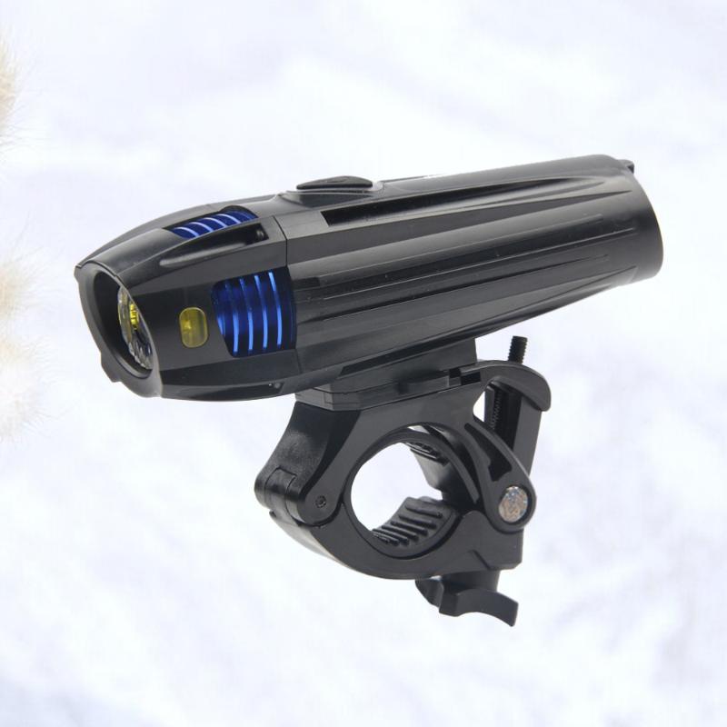 

USB Rechargeable Bike Headlight Front Light for Mountain Bike Night Riding (Blue