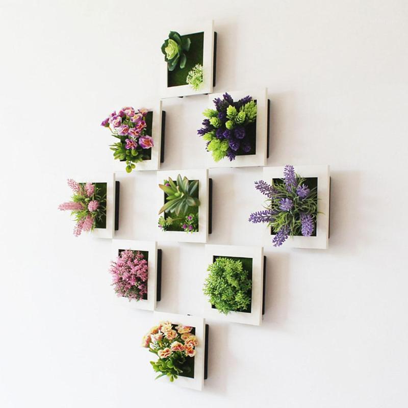 

15*15*3 Removable Artificial Flower Plant Frame DIY Wall Decor Frames 3D Wall Sticker Frame for Room Decoration Home Decor1