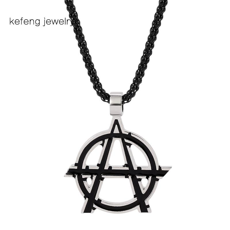 

Chokers Vintage Symbol Black Color Pendant Mens Boys Necklace Jewelry Wholesale Jewellery