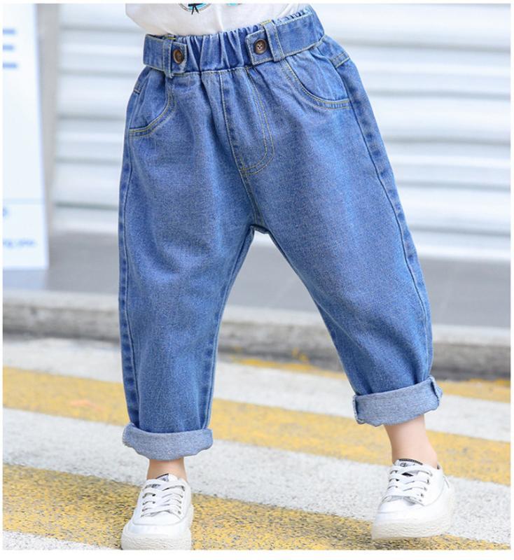 

2 3 4 5 6 Years Toddler Boys Jeans Korean Casual Loose Jeans For Boy Baby Kids Denim Pants Children Spring Autumn 20201, Beige
