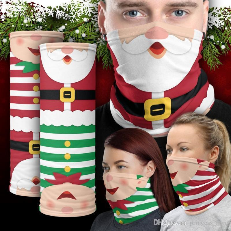 

Chirstmas Face Outdoor Sports Bandana Mask Magic Headbands Visor Neck Gaiter Christmas Decoration ornaments